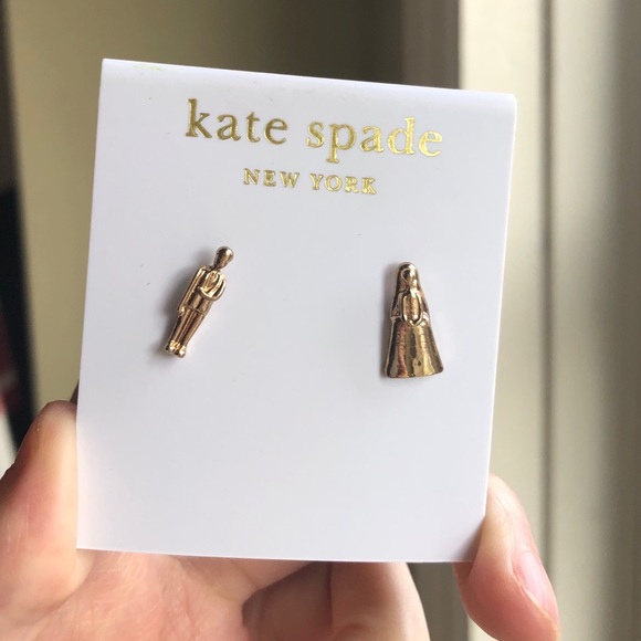Kate Spade Bride and Groom Stud Earrings - Picture 1 of 4